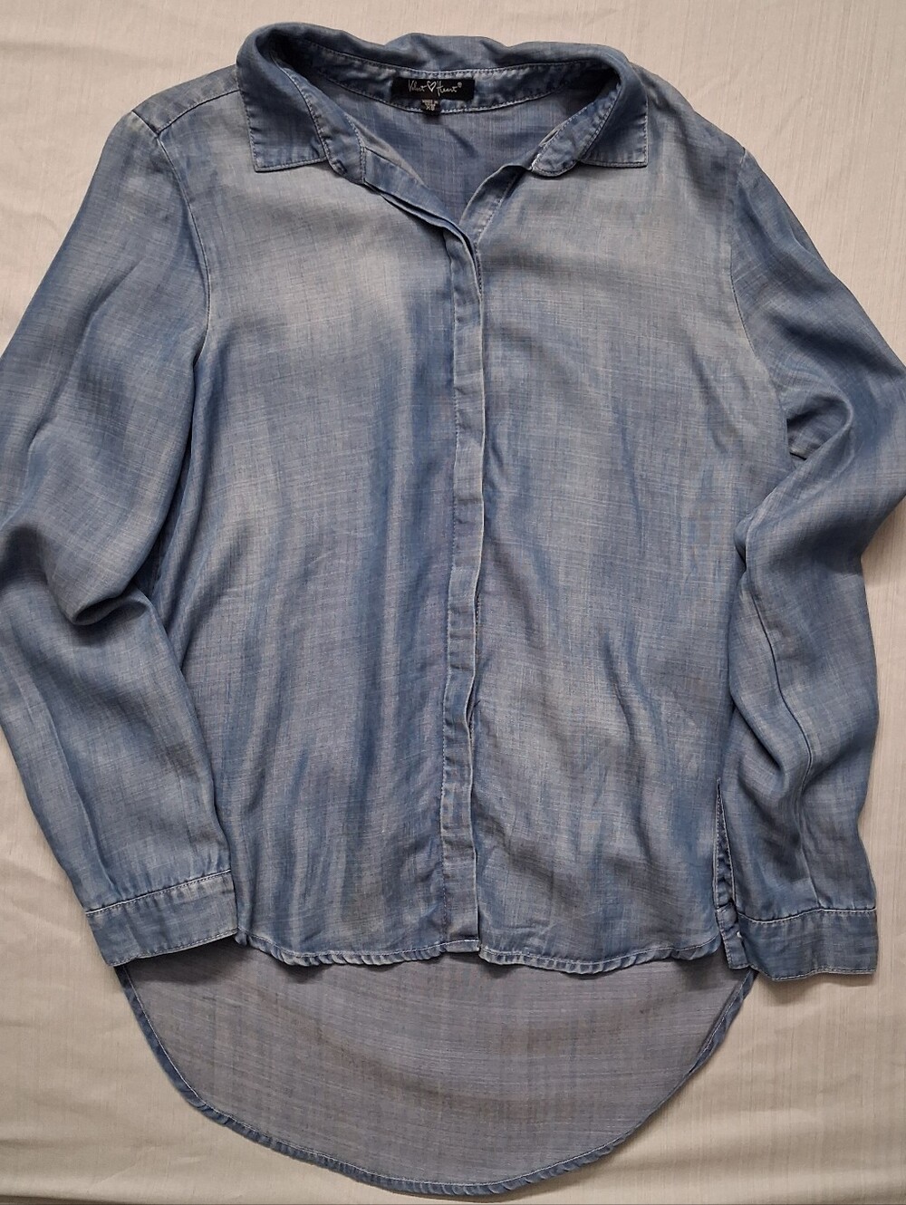 Velvet Heart Womens Light Blue Denim Shirt